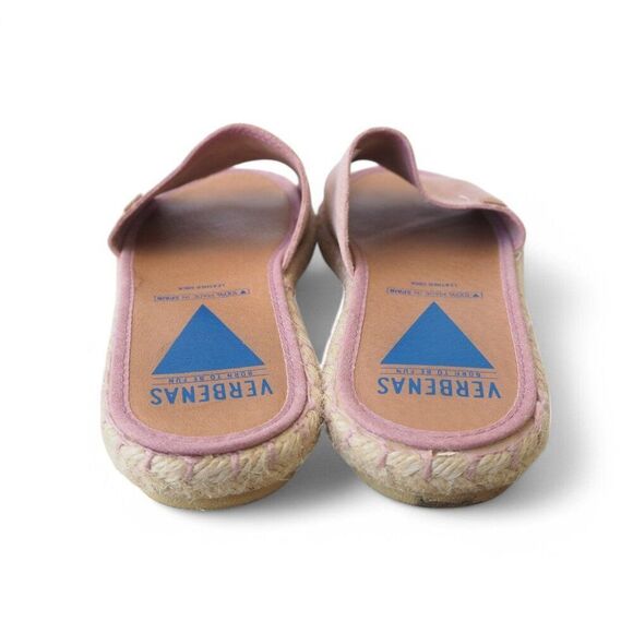 Verbenas Suede Espadrille Slide Sandals "Antique Blush Pink" Women's 8.5/39 - Picture 5 of 10